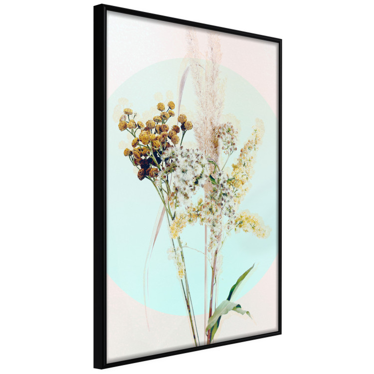 Wall Poster Bouquet in Mint Fullness - spring flowers on a blue pastel background 126548 additionalImage 11