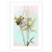 Wall Poster Bouquet in Mint Fullness - spring flowers on a blue pastel background 126548 additionalThumb 19