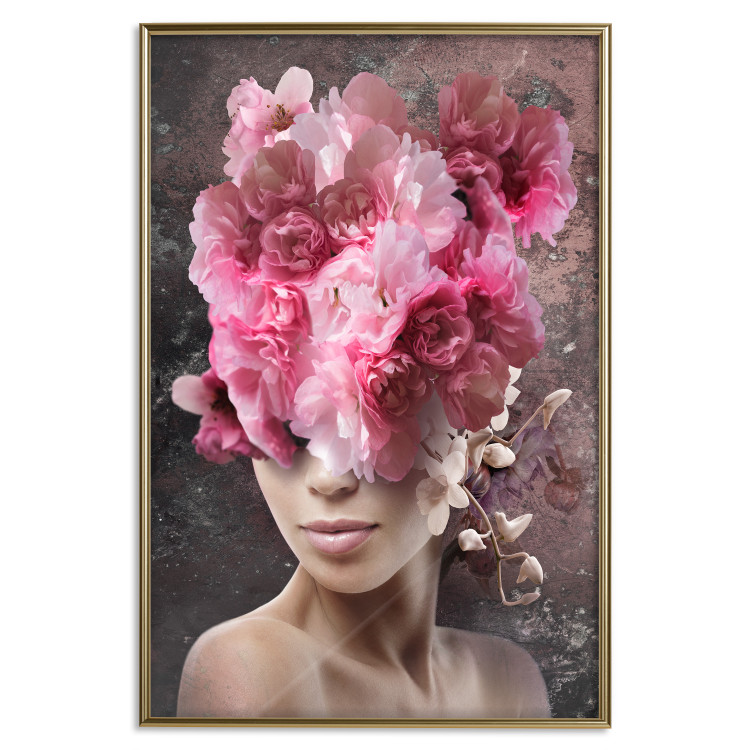Wall Poster Spring Awakening - abstract woman with plants on her head 127248 additionalImage 17