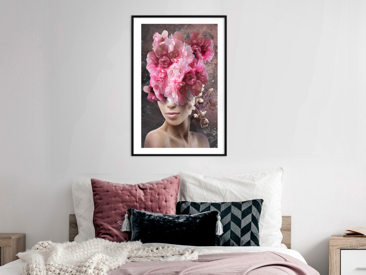 Wall Poster Spring Awakening - abstract woman with plants on her head 127248 additionalImage 18