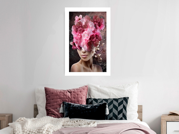 Wall Poster Spring Awakening - abstract woman with plants on her head 127248 additionalImage 3