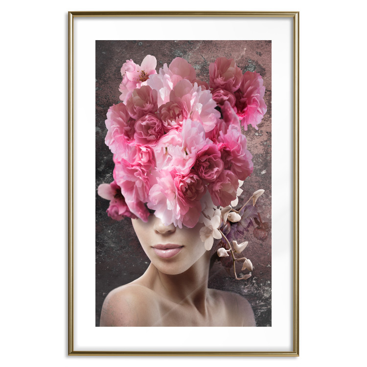 Wall Poster Spring Awakening - abstract woman with plants on her head 127248 additionalImage 14