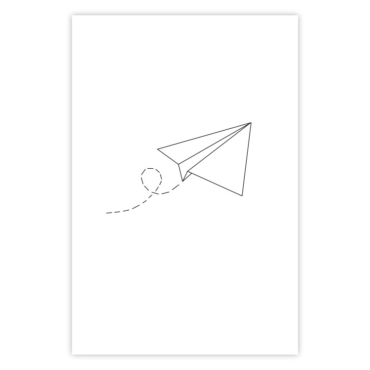 Wall Poster Paper Airplane - abstract airplane with geometric figures 128048 additionalImage 19