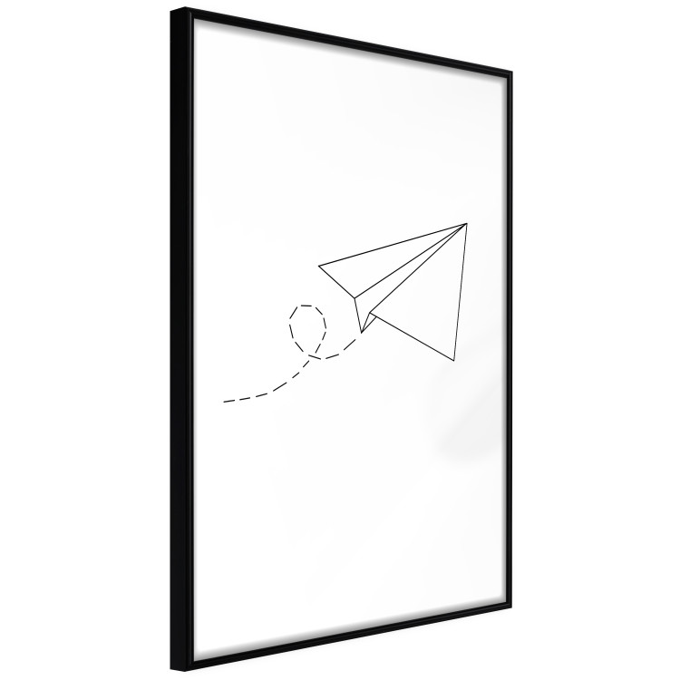 Wall Poster Paper Airplane - abstract airplane with geometric figures 128048 additionalImage 11