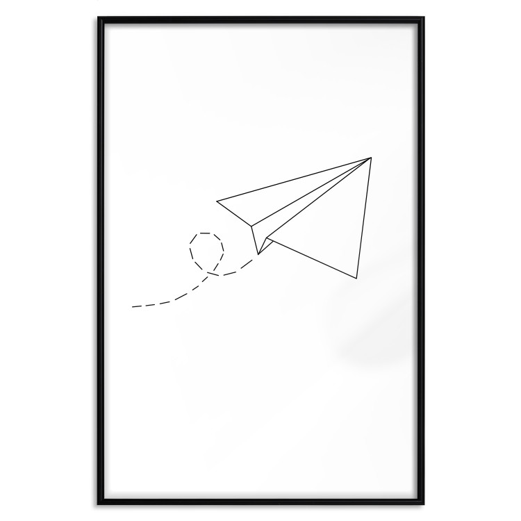 Wall Poster Paper Airplane - abstract airplane with geometric figures 128048 additionalImage 16
