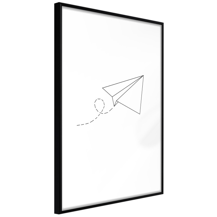 Wall Poster Paper Airplane - abstract airplane with geometric figures 128048 additionalImage 6
