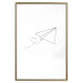 Wall Poster Paper Airplane - abstract airplane with geometric figures 128048 additionalThumb 14