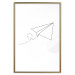 Wall Poster Paper Airplane - abstract airplane with geometric figures 128048 additionalThumb 17