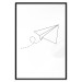 Wall Poster Paper Airplane - abstract airplane with geometric figures 128048 additionalThumb 16