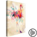 Canvas Art Print Watercolor Flamingo (1-part) vertical - futuristic colorful bird 128848 additionalThumb 6