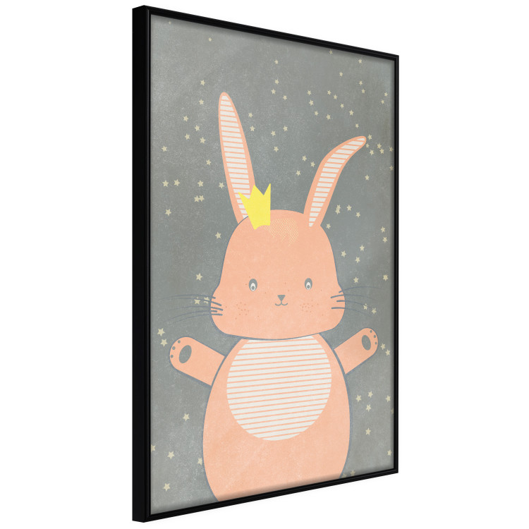 Poster Pink Princess - abstract colorful animal against black sky 129548 additionalImage 13