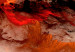 Canvas Volcanic Abstraction (3-piece) Square - abstract fire 129748 additionalThumb 5