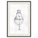 Poster Anchored Moon - white light bulb composition with sea and moon 131948 additionalThumb 23
