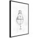 Poster Anchored Moon - white light bulb composition with sea and moon 131948 additionalThumb 8