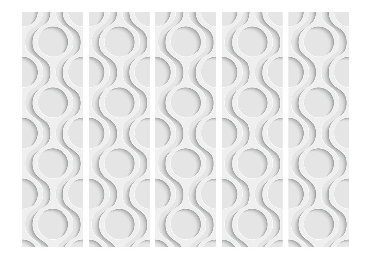 Room Separator Chains II (5-piece) - modern background in abstract shapes 132548 additionalImage 3