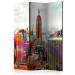 Folding Screen Colors of New York City (3-piece) - architecture of New York City 132848