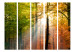 Room Divider Screen Forest Colors II (5-piece) - sunny landscape among forest trees 132948 additionalThumb 3