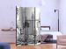 Room Divider Screen On the Streets of New York (3-piece) - black and white architecture 133148 additionalThumb 2
