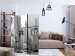 Room Divider Screen On the Streets of New York (3-piece) - black and white architecture 133148 additionalThumb 4