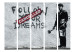 Room Divider Dreams Cancelled (Banksy) II (5-piece) - mural with English writings 133548 additionalThumb 3