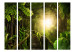 Folding Screen Heart of the Forest II - bridge landscape in a green forest with tropical plants 133748 additionalThumb 3