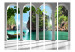 Room Divider On the Terrace II (5-piece) - view from behind columns to a scenic landscape 134148 additionalThumb 3