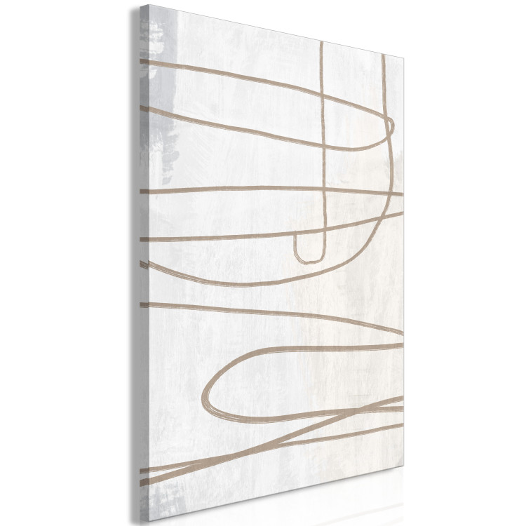 Canvas Print Brushstroke (1-piece) Vertical - abstraction in scandi boho style 134348 additionalImage 2