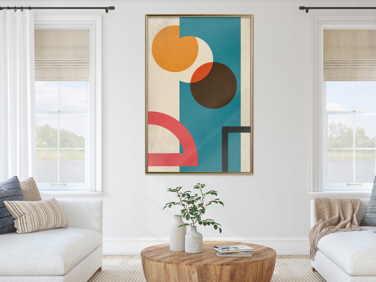 Wall Poster Hidden Shape - colorful geometric shapes in abstract style 134448 additionalImage 7