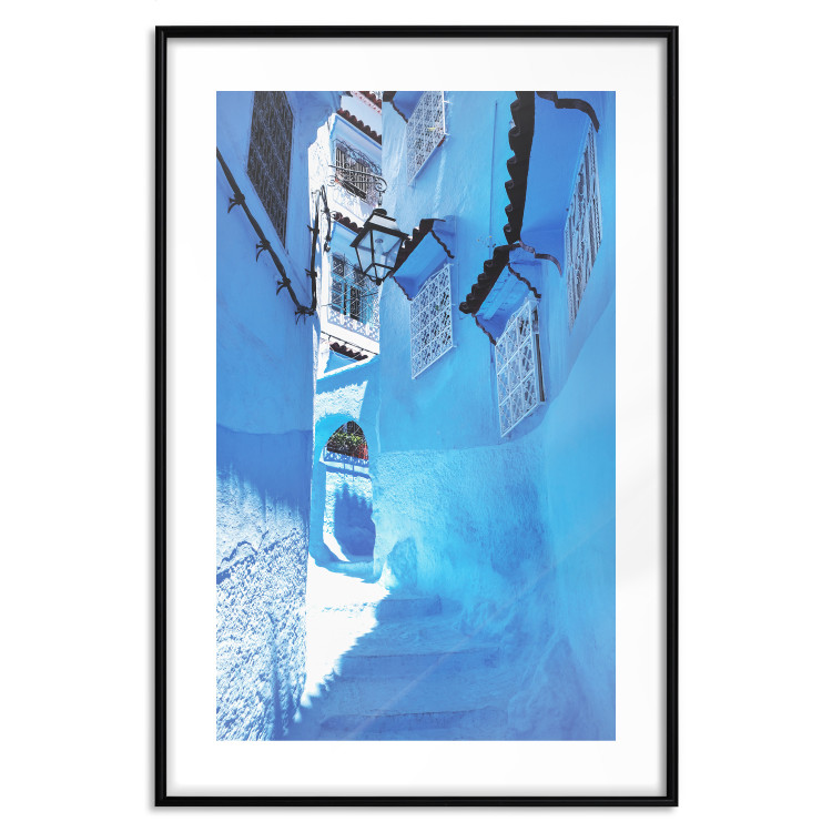 Wall Poster Blue Stroll - pathway architecture between blue buildings 134748 additionalImage 17