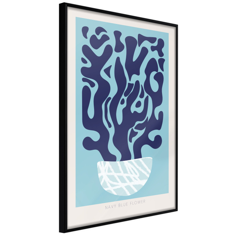 Wall Poster Navy Composition - English texts and an abstract plant 135648 additionalImage 10
