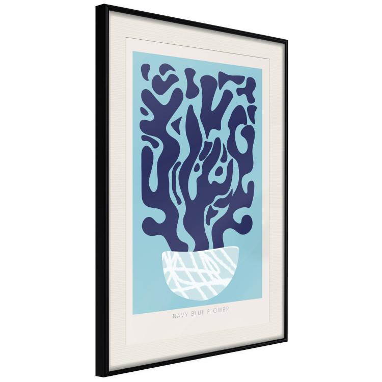 Wall Poster Navy Composition - English texts and an abstract plant 135648 additionalImage 18