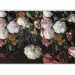 Photo Wallpaper Flowering flowers in vintage style - motif of painted colourful flowers 135748 additionalThumb 1