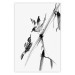 Poster Winged Love - minimalist composition of birds among trees 136048