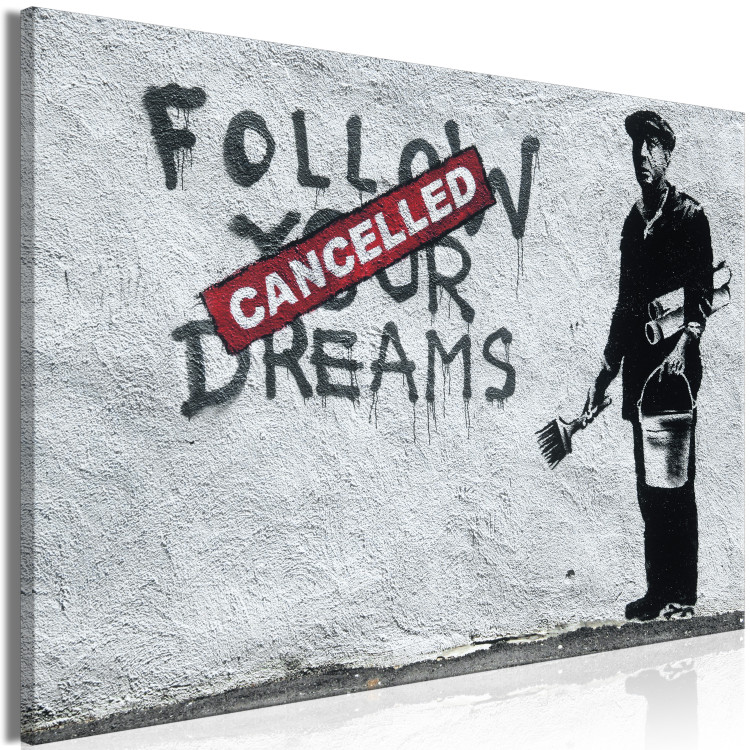 Large canvas print Follow Your Dreams Cancelled by Banksy [Large Format] 136448 additionalImage 2