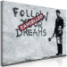 Large canvas print Follow Your Dreams Cancelled by Banksy [Large Format] 136448 additionalThumb 2