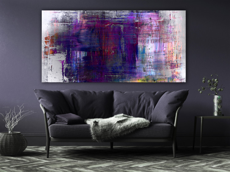 Canvas Gentle Color Transition (1-piece) Wide - purple abstraction 142348 additionalImage 3