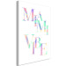 Canvas Print Miami Vibe Sign (1-piece) - colorful holographic text in English 144348 additionalThumb 2