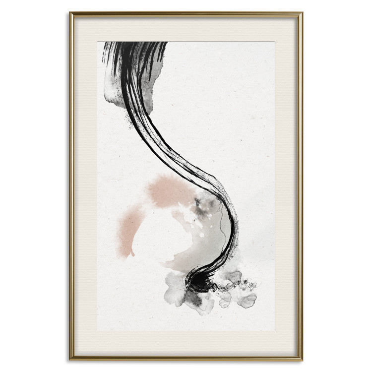 Wall Poster Brush Marks - Delicate Shapes and Stains Created With Ink 144748 additionalImage 27