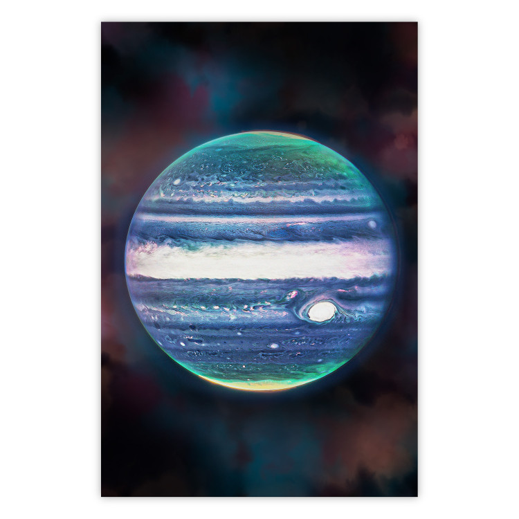 Wall Poster Jupiter Planet - Close-up of Jupiter in Space and Its Auroras 146248