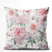 Decorative Velor Pillow Spring beauty - a subtle floral composition in cottagecore style 147048