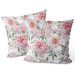 Decorative Velor Pillow Spring beauty - a subtle floral composition in cottagecore style 147048 additionalThumb 3