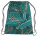 Backpack Night jungle - a botanical composition with allocasia leaves and gold 147448 additionalThumb 2