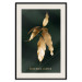 Poster Mango Leaves - Branch in Warm Tones on a Dark Background 148848 additionalThumb 27