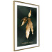Poster Mango Leaves - Branch in Warm Tones on a Dark Background 148848 additionalThumb 9