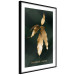 Poster Mango Leaves - Branch in Warm Tones on a Dark Background 148848 additionalThumb 7