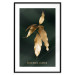 Poster Mango Leaves - Branch in Warm Tones on a Dark Background 148848 additionalThumb 24
