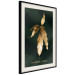 Poster Mango Leaves - Branch in Warm Tones on a Dark Background 148848 additionalThumb 8