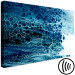 Canvas Cold Abstraction - Natural Structure in Blue Colors 149848 additionalThumb 6
