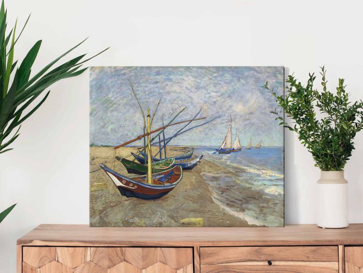 Art Reproduction Fishing Boats on the Beach in Saintes Maries de la Mer 150348 additionalImage 4
