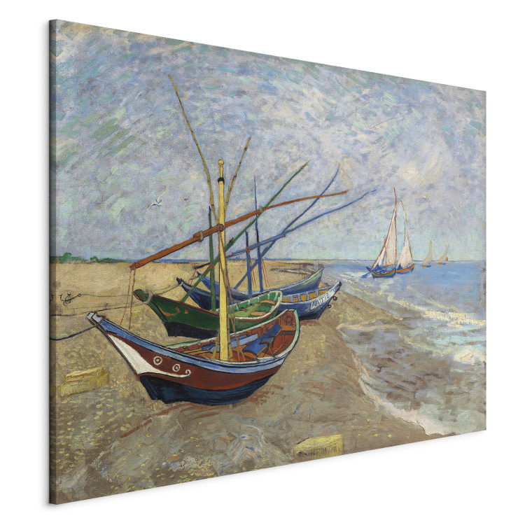 Art Reproduction Fishing Boats on the Beach in Saintes Maries de la Mer 150348 additionalImage 2
